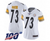 Women's Pittsburgh Steelers #73 Ramon Foster White Vapor Untouchable Limited Player 100th Season Football Jersey