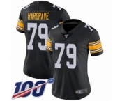 Women's Pittsburgh Steelers #79 Javon Hargrave Black Alternate Vapor Untouchable Limited Player 100th Season Football Jersey