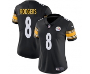 Women's Pittsburgh Steelers #8 Aaron Rodgers Black 2025 Vapor Untouchable Limited Football Stitched Jersey