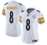 Women's Pittsburgh Steelers #8 Aaron Rodgers White 2025 Vapor Untouchable Limited Football Stitched Jersey