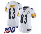 Women's Pittsburgh Steelers #83 Heath Miller White Vapor Untouchable Limited Player 100th Season Football Jersey
