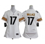 nike women nfl jerseys pittsburgh steelers #17 wallace white[nike]