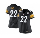 nike women nfl jerseys pittsburgh steelers #22 william gay black[nike]