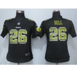 nike women nfl jerseys pittsburgh steelers #26 bell balck[Strobe Limited][bell]