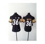 nike women nfl jerseys pittsburgh steelers #36 bettis black[nike]
