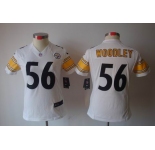 nike women nfl jerseys pittsburgh steelers #56 woodley white[nike limited]