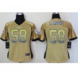 nike women nfl jerseys pittsburgh steelers #58 jack lambert gold[Elite drift fashion]