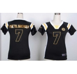 nike women nfl jerseys pittsburgh steelers #7 ben roethlisberger black[fashion Rhinestone sequins]