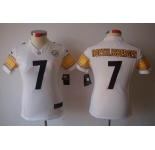 nike women nfl jerseys pittsburgh steelers #7 roethlisberger white[nike limited]