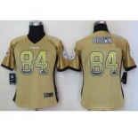 nike women nfl jerseys pittsburgh steelers #84 antonio brown gold[Elite drift fashion]