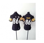 nike women nfl jerseys pittsburgh steelers #86 ward black[nike]