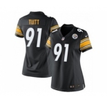 nike women nfl jerseys pittsburgh steelers #91 stephon tuitt black[nike]