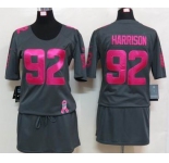 nike women nfl jerseys pittsburgh steelers #92 harrison dk.grey[breast cancer awareness]