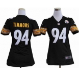 nike women nfl jerseys pittsburgh steelers #94 timmons black[nike]
