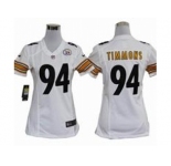 nike women nfl jerseys pittsburgh steelers #94 timmons white[nike]