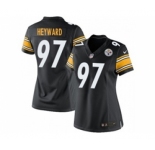nike women nfl jerseys pittsburgh steelers #97 heyward black[nike]