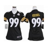 nike women nfl jerseys pittsburgh steelers #99 keisel black[nike]
