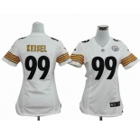 nike women nfl jerseys pittsburgh steelers #99 keisel white[nike]