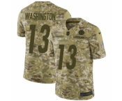 Youth Nike Pittsburgh Steelers #13 James Washington Limited Camo 2018 Salute to Service NFL Jersey