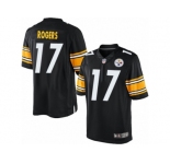 Youth Nike Pittsburgh Steelers #17 Eli Rogers Limited Black Team Color NFL Jersey