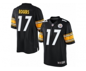 Youth Nike Pittsburgh Steelers #17 Eli Rogers Limited Black Team Color NFL Jersey