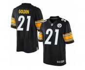 Youth Nike Pittsburgh Steelers #21 Robert Golden Limited Black Team Color NFL Jersey