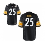 Youth Nike Pittsburgh Steelers #25 Artie Burns Black Team Color NFL Jersey