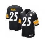 Youth Nike Pittsburgh Steelers #25 Artie Burns Black Team Color Stitched NFL Elite Jersey