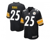 Youth Nike Pittsburgh Steelers #25 Artie Burns Black Team Color Stitched NFL Elite Jersey