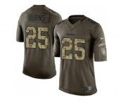 Youth Nike Pittsburgh Steelers #25 Artie Burns Green Stitched NFL Limited Salute to Service Jersey