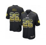 Youth Nike Pittsburgh Steelers #26 Le'Veon Bell Limited Black Strobe NFL Jersey