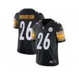 Youth Nike Pittsburgh Steelers #26 Rod Woodson Vapor Untouchable Limited Black Team Color NFL Jersey
