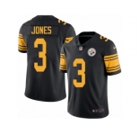 Youth Nike Pittsburgh Steelers #3 Landry Jones Limited Black Rush NFL Jersey