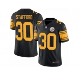 Youth Nike Pittsburgh Steelers #30 Daimion Stafford Limited Black Rush Vapor Untouchable NFL Jersey