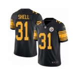 Youth Nike Pittsburgh Steelers #31 Donnie Shell Limited Black Rush NFL Jersey