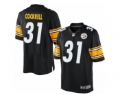 Youth Nike Pittsburgh Steelers #31 Ross Cockrell Limited Black Team Color NFL Jersey