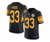 Youth Nike Pittsburgh Steelers #33 Merril Hoge Limited Black Rush NFL Jersey