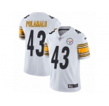 Youth Nike Pittsburgh Steelers #43 Troy Polamalu Vapor Untouchable Limited White NFL Jersey
