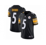 Youth Nike Pittsburgh Steelers #5 Joshua Dobbs Black Team Color Vapor Untouchable Limited Player NFL Jersey