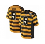 Youth Nike Pittsburgh Steelers #5 Joshua Dobbs Limited Yellow Black Alternate 80TH Anniversary Throwback NFL Jersey