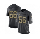 Youth Nike Pittsburgh Steelers #56 Anthony Chickillo Limited Black 2016 Salute to Service NFL Jersey
