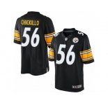 Youth Nike Pittsburgh Steelers #56 Anthony Chickillo Limited Black Team Color NFL Jersey