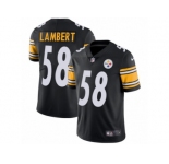 Youth Nike Pittsburgh Steelers #58 Jack Lambert Vapor Untouchable Limited Black Team Color NFL Jersey