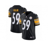 Youth Nike Pittsburgh Steelers #59 Jack Ham Vapor Untouchable Limited Black Team Color NFL Jersey