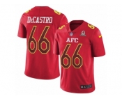 Youth Nike Pittsburgh Steelers #66 David DeCastro Limited Red 2017 Pro Bowl NFL Jersey