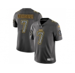 Youth Nike Pittsburgh Steelers #7 Ben Roethlisberger Gray Static NFL Vapor Untouchable Limited Jersey