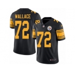 Youth Nike Pittsburgh Steelers #72 Cody Wallace Limited Black Rush NFL Jersey
