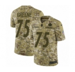 Youth Nike Pittsburgh Steelers #75 Joe Greene Limited Camo 2018 Salute to Service NFL Jersey