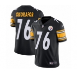 Youth Nike Pittsburgh Steelers #76 Chukwuma Okorafor Black Team Color Vapor Untouchable Limited Player NFL Jersey