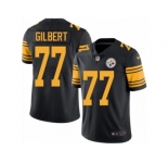 Youth Nike Pittsburgh Steelers #77 Marcus Gilbert Limited Black Rush NFL Jersey